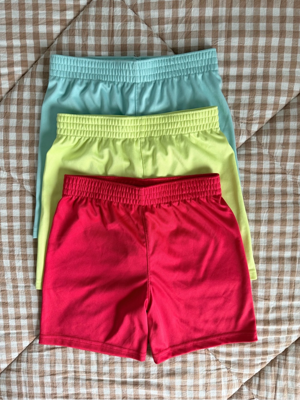 Garanimals Trio Athletic Shorts – Aqua, Neon Yellow, Red
